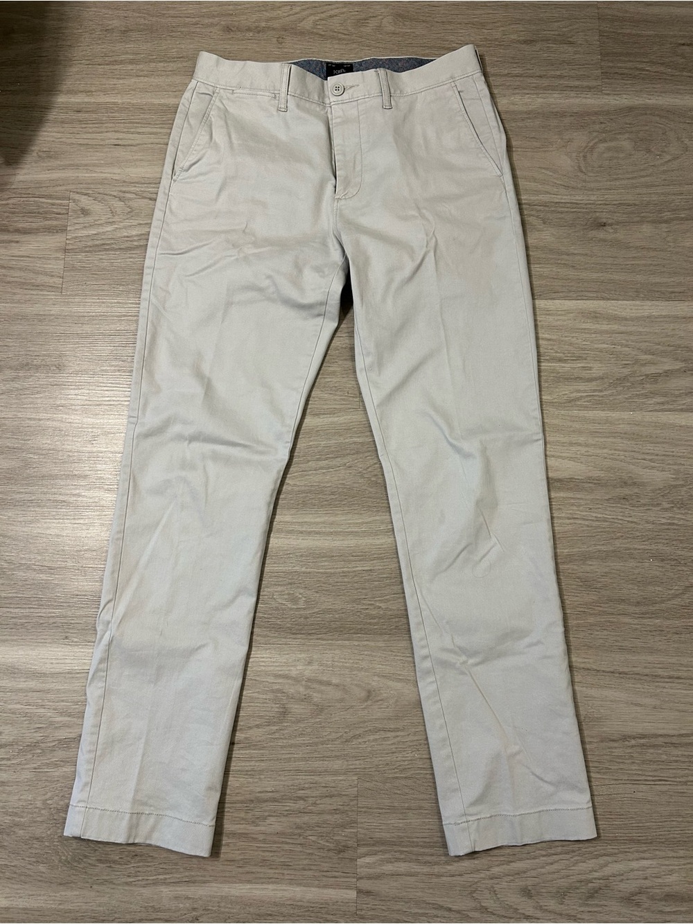 J Crew Straight Fit Gray Chino Pants